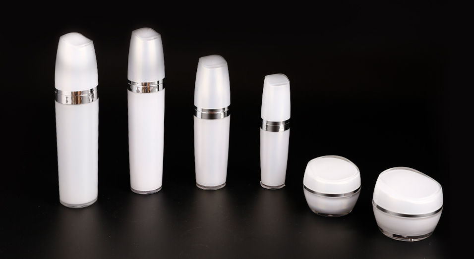 Acrylic Airless Lotion Bottles for Cosmetic Packaging